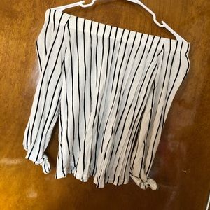 Boohoo off the shoulder top